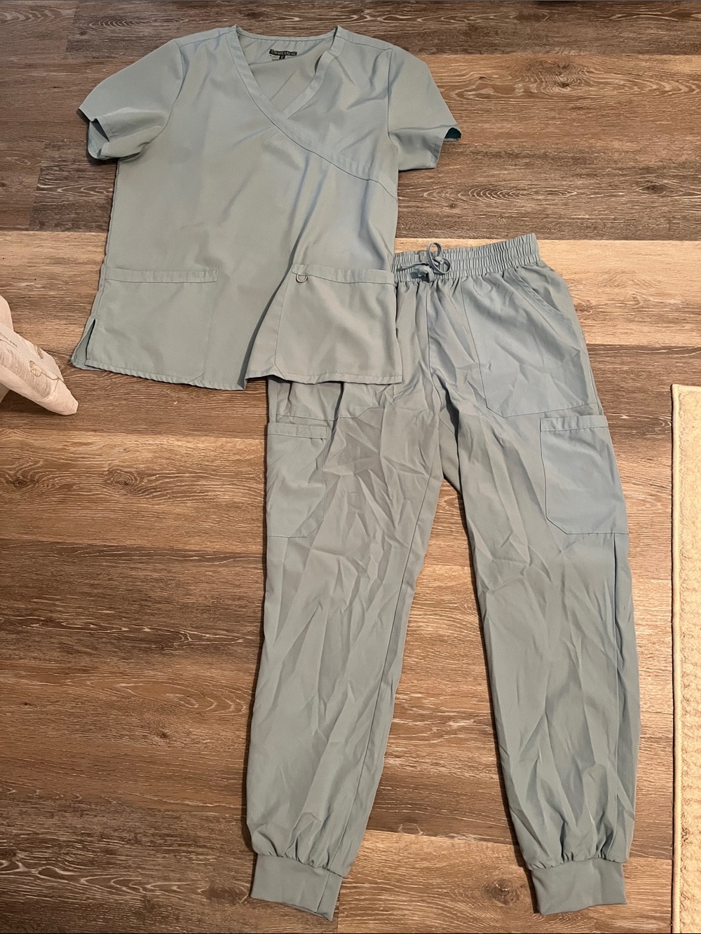 Women’s Scrub Pants and Top Set - Light blue